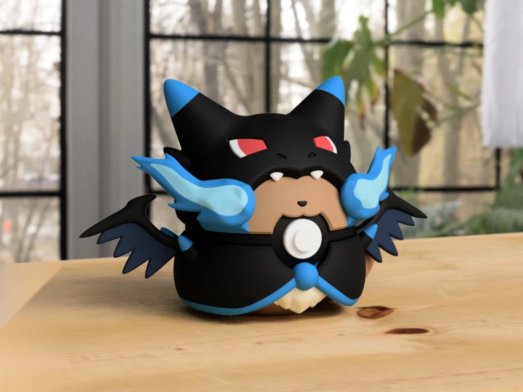 #0006 - Eevee Mega Charizard X Poncho