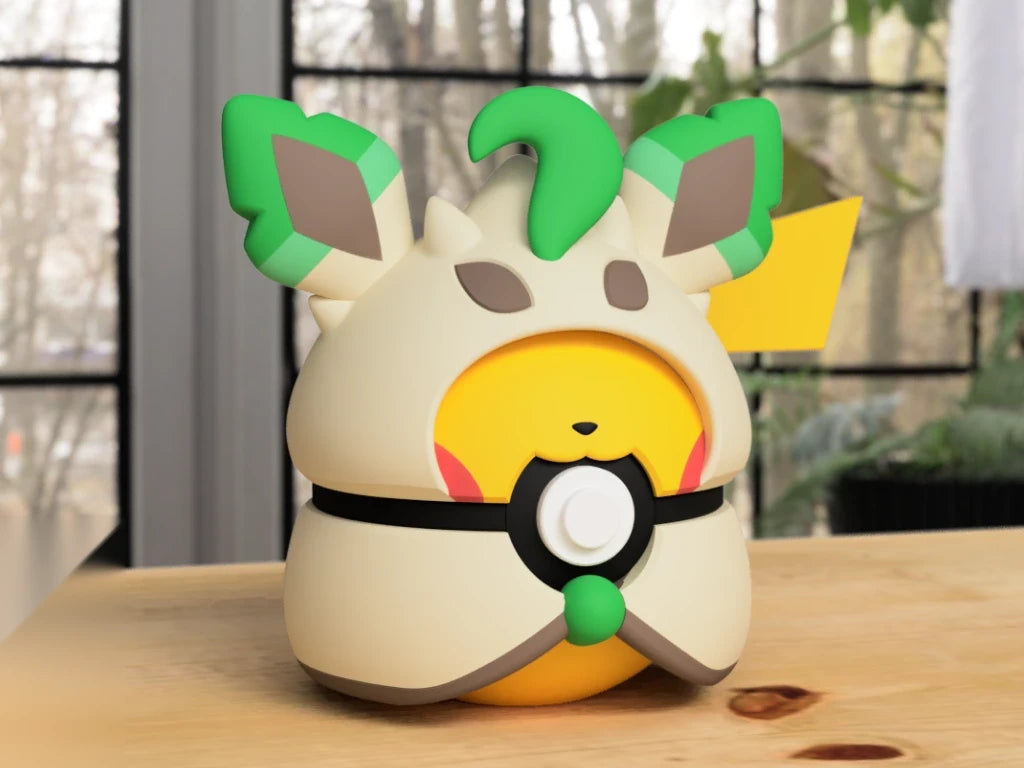 #0025 - Pikachu Leafeon Poncho